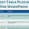 The Best Wordpress Table Plugins For 2024